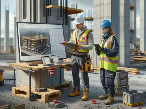 Norwegian builders review bim gantt and checklists on a live jobsite